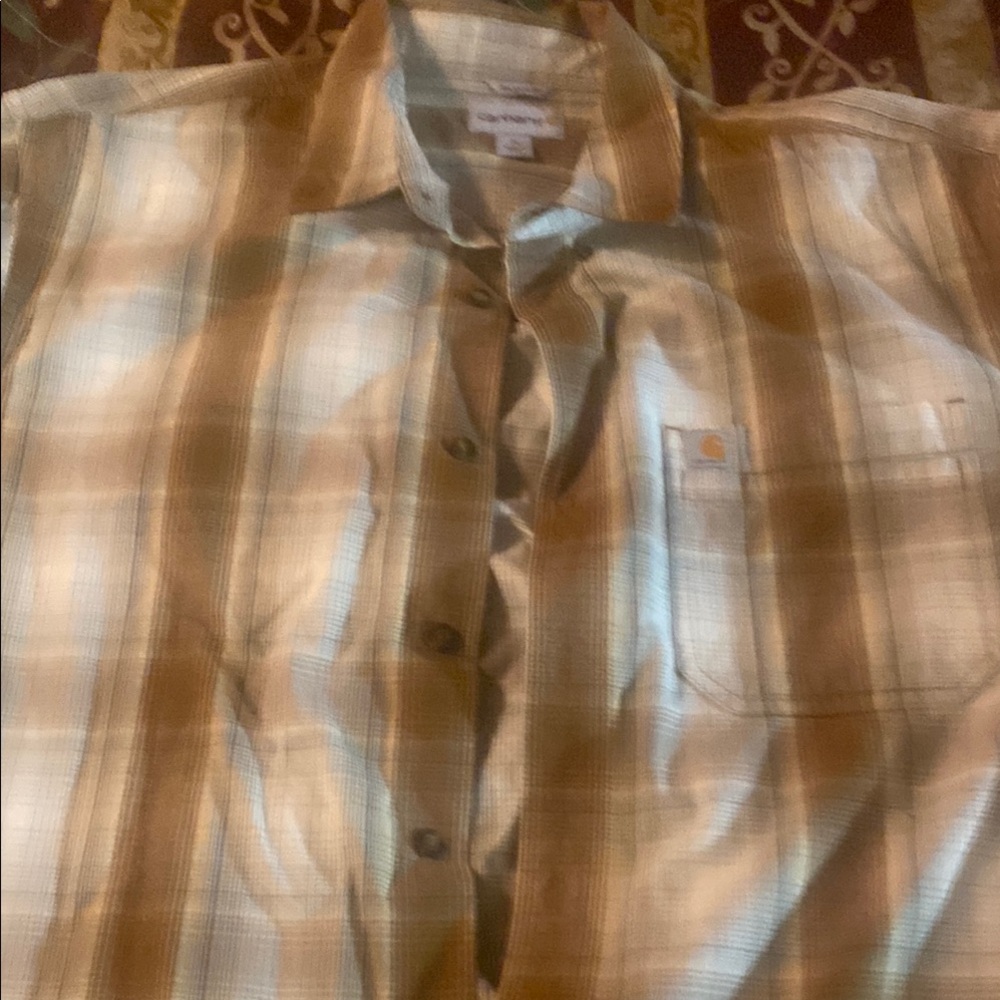 Carhartt Brown Casual Button Down Shirt